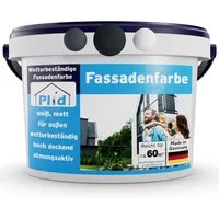 plid Fassadenfarbe Farbe für Fassaden Außen Wetter & UV-beständig / Hochwertig, Schnelltrocknend