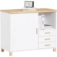 SoBuy Sideboard ASK07, Küchenschrank Sideboard Aufbewahrungsschrank Kommode Aktenschrank