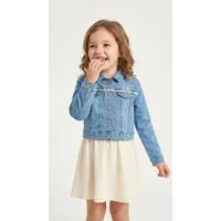happy girls Jeansjacke mit tollem Spitzendetail