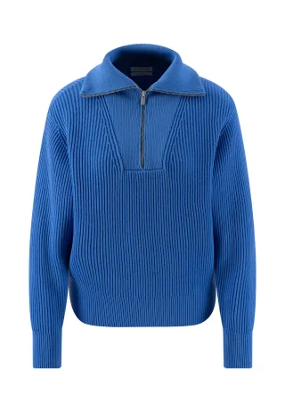FYNCH-HATTON - PULLOVER TROYER COTTON pacific blue - Gr. - XXL