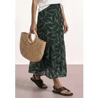 STREET ONE Maxirock Sommer aus Chiffon mit Print/Weich fallende Volants