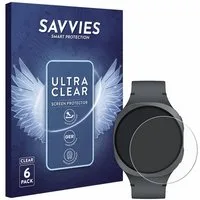 Savvies Displayschutzfolie Schutzfolie für Samsung Galaxy Watch 8 (40 mm), 6 Stück, Displayschutz Schutz Folie Klar Transparent