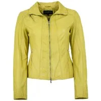 Jilani Lederjacke Halina Jilani - Damen Lederjacke Lammnappa gelb antik