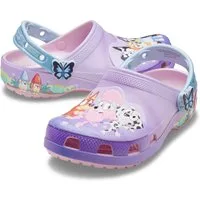 Crocs Bluey Multi Pink Classic Clog Strandschuh, Sommerschuh, Hausschuh mit süßen Tiermotiven