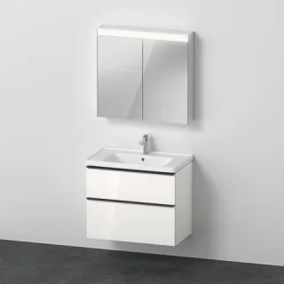 Duravit D-Neo Möbelwaschtisch mit Waschtischunterbau und Spiegelschrank 800x480x2000 mm - DE01160222 DE011602222