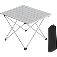 Woltu Campingtisch, Alu Campingtisch mit Tragetasche 56x46 cm