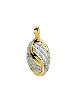 Fascination by Ellen K. Anhänger 585/- Gelbgold bicolor Zirkonia