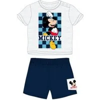 Disney Mickey Mouse Shirt & Hose Baby-Bekleidungs-Set 'Fröhliche Mickey Mouse', Kurzarmshirt & kurze (Set, 2-tlg)