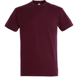 SOLS Mens Imperial Heavyweight Short Sleeve T-Shirt (Burgund)
