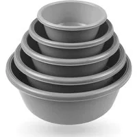 Bestlivings Frischhaltedose Set, Schüssel, (5er Set (700ml - 6L), Lebensmittelbehälter - Salatschüssel, spülmaschinenfest - Rührschüssel