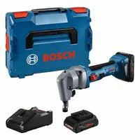 Akku-Nager GNA 18V-16 E Professional, 18Volt, Blechschere blau/schwarz, 2x Akku ProCORE18V 4,0Ah, in L-BOXX