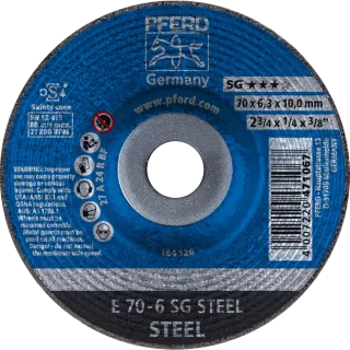 PFERD TOOLS Schruppscheibe E Leistungslinie SG STEEL für Stahl - 62207626