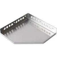 Dalsys Duschregal, Befliesbare Duschablage Ecke 200mm x 200mm Silber 1-tlg., Ablage zum Einfliesen, Edelstahl korrosionsbeständig, Bad Accessoires