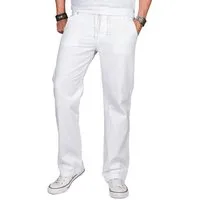 Alessandro Salvarini Leinenhose Herren – leichte Sommerhose Baumwolle Luftige Hose mit Kordelzug und bequemem Schnitt