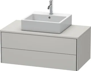 Duravit XSquare Konsolenwaschtischunterbau wandhängend Betongrau Matt 1000x548x400 mm - XS491100707 XS491100707