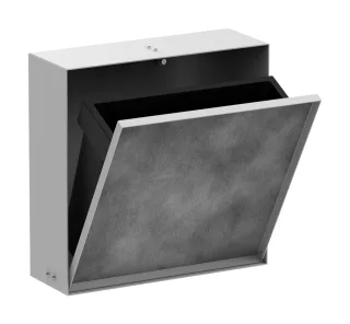 Hansgrohe Einbau Abfalleimer XtraStoris Rock 300/300/100 Mattweiß, 56089700 56089700