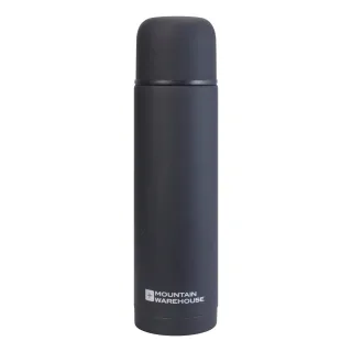 Mountain Warehouse - Thermosflasche, Gummiert, 500ml (Schwarz)