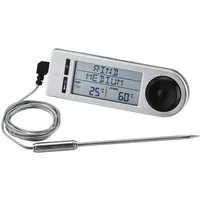 RÖSLE Grillthermometer SlideX, 25086, digitaler Kerntemperaturmesser, 5 Stufen, –20 / +250 °C