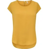ONLY Kurzarmbluse ONLVIC – feminines Blusenshirt in lockerer Form Materialmix, regular fit