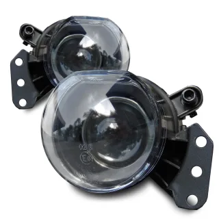 2x Nebelscheinwerfer mit LINSE in Schwarz Links + Rechts für BMW E60 / E61