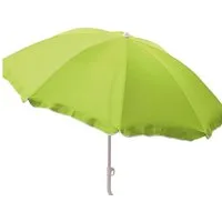 Marabellas Shop Sonnenschirm Strandschirm knickbar ca. 160 cm aus Polyester mit UV-Schutz und Mast, höhenverstellbar