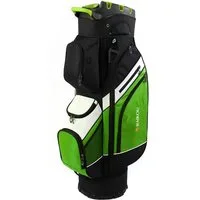 RAIKOU Golfballtasche Golf Cartbag mit 14-fach Organizer, wasserabweisende 9 Taschen, Schuhfach, leicht & stabil, Grau/Schwarz/Weiß