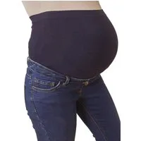 vertbaudet Umstandsjeans Umstands-Jeans mit Stretch-Einsatz, Slim-Fit Bundweite verstellbar