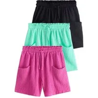 Next Shorts Shorts in Knitteroptik, 3er-Pack (3-tlg)