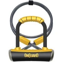 OnGuard Bügelschloss ONGUARD - 8008 Bügelschloss Pitbull Mini DT U-Lock E-Bike Fahrradschl (Inkl. Schlaufenkabel)