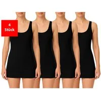Fashionschmiede Unterhemd Damen Achseltop aus 100 % Baumwolle im praktischen 2er & 4er Pack (Packung, 4-St., 2er-Pack) Weiche Baumwollqualität im praktischen Mehrfach-Pack
