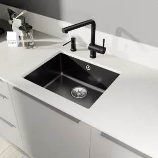 Blanco Subline 500-u Spüle 523739 54,3x45,6cm, PuraPlus basalt, für Unterbau