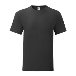 Fruit of the Loom - "Iconic" T-Shirt für Herren/Damen Unisex (Schwarz)