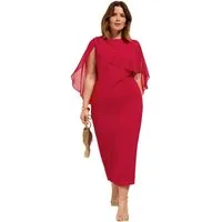 Friends Like These Midikleid Friends Like These Scuba-Midikleid mit Cape, Curve (1-tlg)