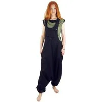 Guru-Shop Relaxhose Latzhose Aladinhose Haremshose Pluderhose.. Ethno Style, alternative Bekleidung