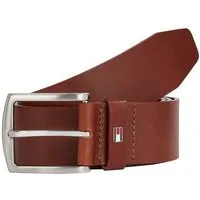 Tommy Hilfiger Ledergürtel New Denton 4 cm breit NEW DENTON BELT mit Flag-Logoschlaufe