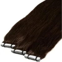 hair2heart Echthaar-Extension Premium Tape Extensions #6/3 Dunkelblond Gold 50cm