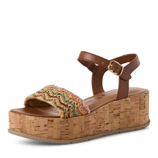 Tamaris - Da.-Sandalette cuoio comb - Gr. - 39