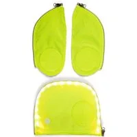 ergobag Schulranzen Fluo LED Zip-Set Gelb Sicherheits-Set (4-teilig), Sicherheit, Neonfarben