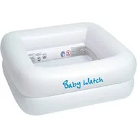 Happy People Planschbecken Baby-Planschbecken - Babywatch für Duschwannen (85x85x33cm), mit aufblasbarem Boden