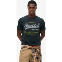 Superdry Rundhalsshirt VL HERITAGE RELAXED TEE Relaxed Fit, aus Baumwolle und Single Jersey, Kurzarm, pflegeleicht