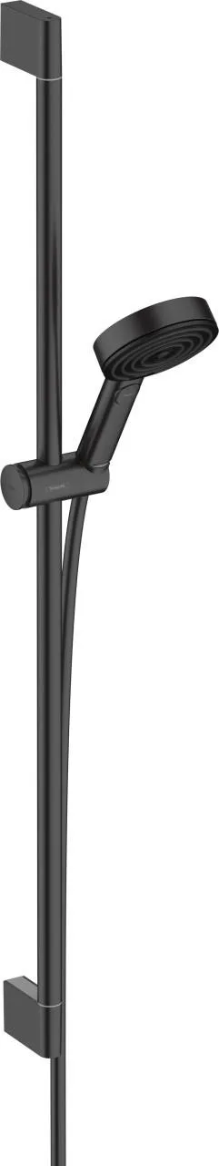 Hansgrohe Brauseset Pulsify 105 3jet Relaxation EcoSmart m.Brausestange 900 mattschwarz, 24171670 24171670