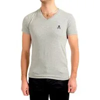 Philip Plein T-Shirt Herren V-Neck Retro Slim fit in bedruckter PP Geschenkbox