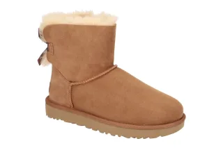 UGG 1016501 CHE Mini Bailey Bow II Damen Winterstiefel Braun Fell Boots