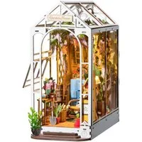 TSE 3D-Puzzle Rolife DIY Book Nook Puzzle Feriengartenhaus Holzbausatz Bücherregal, Puzzleteile