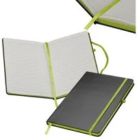 Easy Gifts Notizbuch Notizbuch / DIN A5 / 160 S. / liniert / PU Hardcover / Farbe: apfelgrü