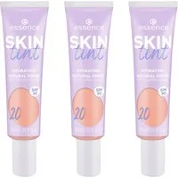 Essence Foundation SKIN tint, 3er Pack, mit veganen Inhaltsstoffen
