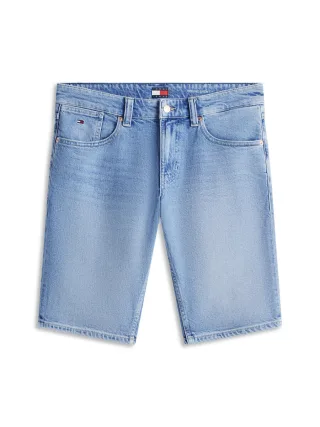 Tommy Jeans - Ronnie Slim Jeansshorts mit Whisker-Effekt blau - Gr. - 29