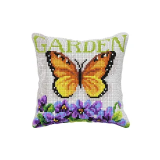 Kreuzstichkissen "Garden"