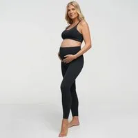 cfab (creamy fabrics) Umstandsleggings Seamless Umstandsleggings-Dark Anthrazit-2XL (1-tlg)