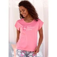 Vivance Dreams by Lascana Pyjamaoberteil mit schönem Frontprint